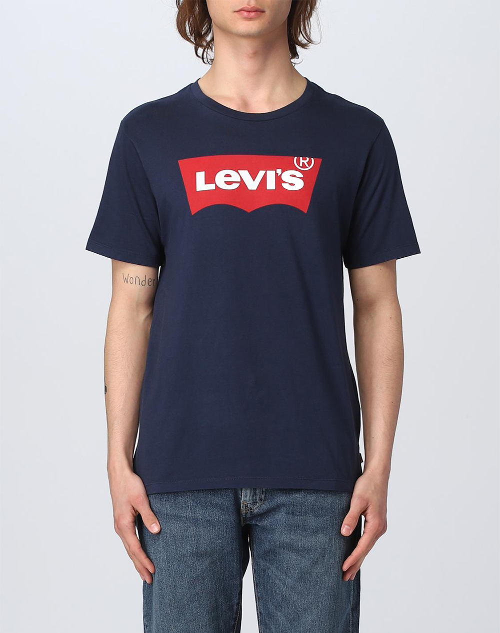 Levis Graphic Set In Neck Ανδρας Ρουχα Μπλουζες T Shirt Darkblue Βαμβακι 17783 0139 0139 - Koolfly
