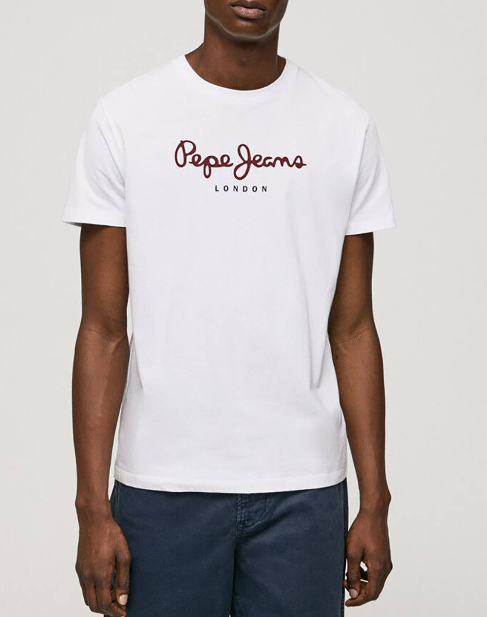 Pepe Jeans E1 Drop 2 Eggo N Men''S Blouse Men Clothes T Shirts & Sweatshirts T Shirts White Cotton Pm508208 800/White Male T-Shirts