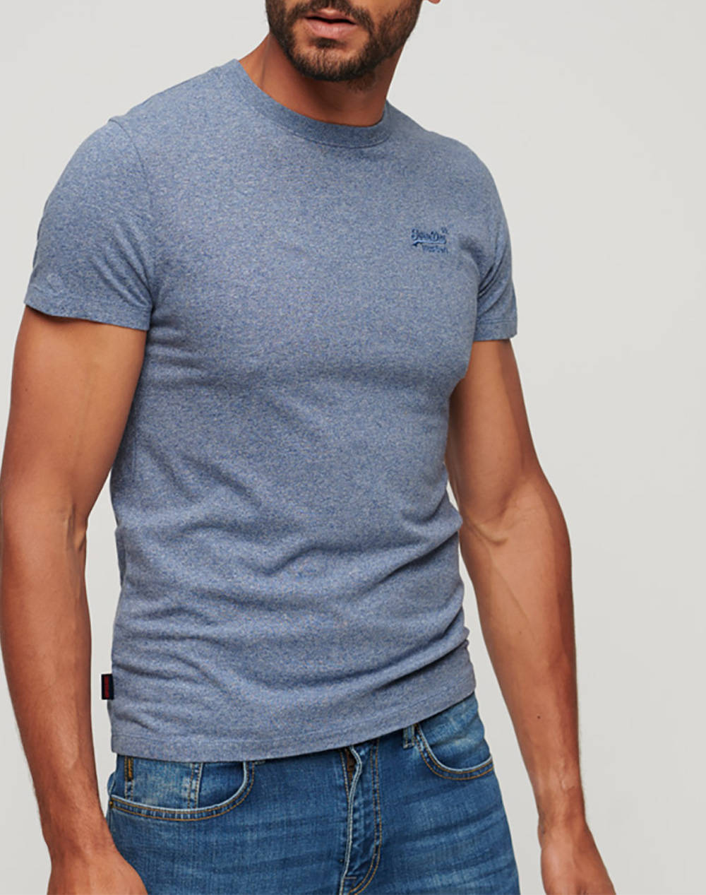 Superdry Essential Logo Emb Tee Μπλουζα Ανδρικο Ανδρας Ρουχα Μπλουζες T Shirt Navyblue Βαμβακι M1011245A Tx6