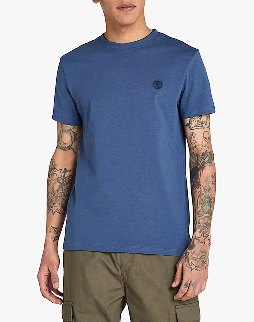 Timberland Sun River Crew T Shirt Ανδρας Ρουχα Μπλουζες T Shirt Blue Βαμβακι Tb0a2bpr Eyo - Koolfly