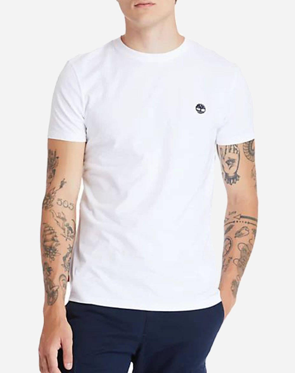 Timberland Sun River Crew T Shirt Ανδρας Ρουχα Μπλουζες T Shirt White Βαμβακι Tb0A2Bpr 100