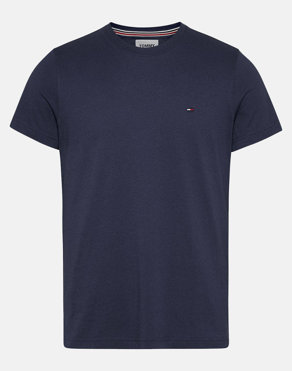 Tommy Jeans Tjm Jersey Tee Men Clothes T Shirts & Sweatshirts T Shirts Jetblack Cotton Dm0Dm04411 002 Male T-Shirts Black