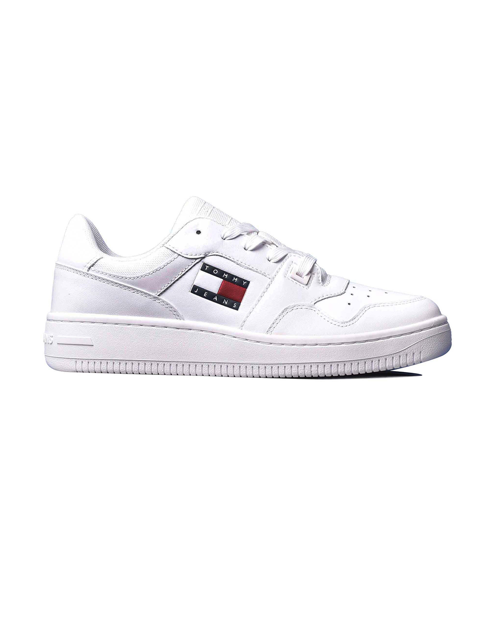 Tommy Jeans Tjm Retro Basket Ess Γυναικα Παπουτσια Sneakers White Απομιμηση Δερματος,Δερμα Em0em01671 Ybr - Koolfly
