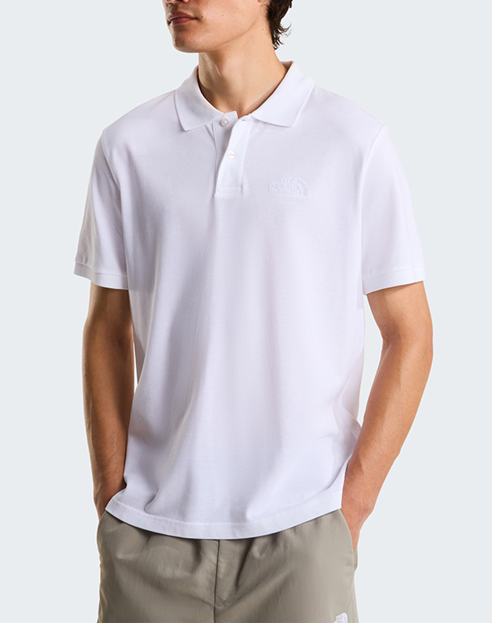 The North Face M Ess Rg Polo Tee Ανδρας Ρουχα Μπλουζες Polo White Βαμβακι Nf0A8C1P Nffn4
