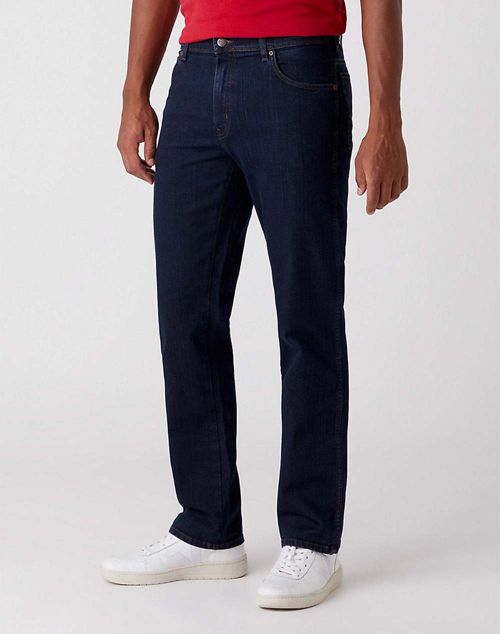 Wrangler Texas Blue Black Men Clothes Trousers Jeans Denimdarkblue Cotton,Elastic,Synthetic W12175001 Blue Black Male Jeans Blue