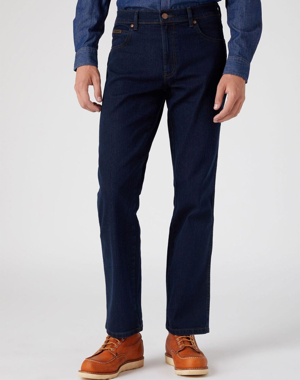 Wrangler Texas Ανδρας Ρουχα Παντελονια Jeans Denimdarkblue Βαμβακι,Με Ελασταν,Συνθετικο 112126060 Blue Black - Koolfly