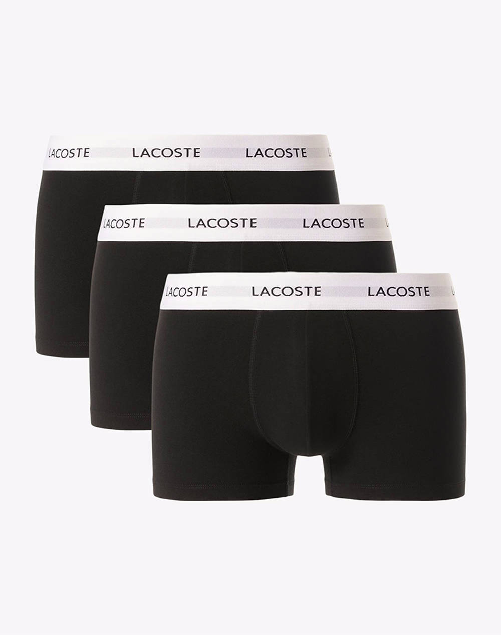 Lacoste Σετ 3 Εσωρουχων Trunk Ανδρας Εσωρουχα Σλιπ Μποξερ Totalblack Βαμβακι,Με Ελασταν 35H5150 031 - Koolfly