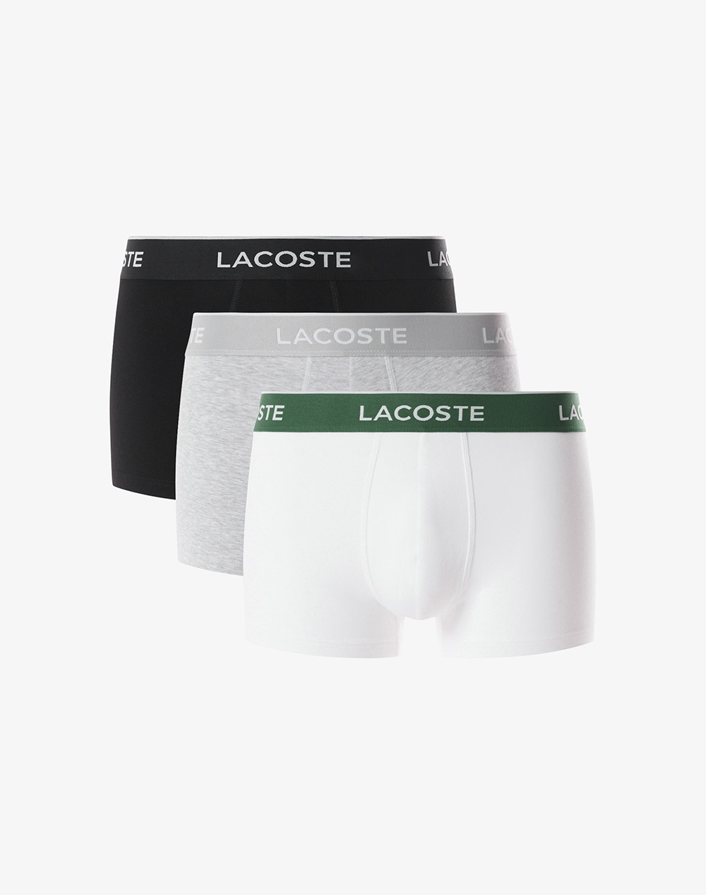 Lacoste Σετ 3 Εσωρουχων Trunk Ανδρας Εσωρουχα Σλιπ Μποξερ Jetblack Βαμβακιμε Ελασταν 35H1300 Nua