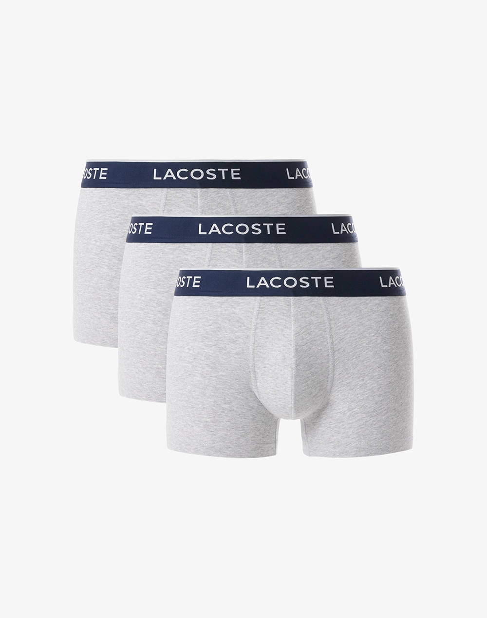 Lacoste Σετ 3 Εσωρουχων Trunk Ανδρας Εσωρουχα Σλιπ Μποξερ Lightgray Βαμβακι,Με Ελασταν 35H1300 Cca - Koolfly