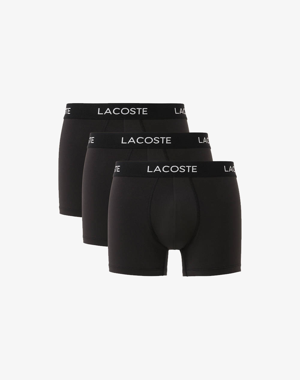 Lacoste Σετ 3 Εσωρουχων Trunk Underwear Trunk Ανδρας Εσωρουχα Σλιπ Μποξερ Black Με Ελαστανσυνθετικο 35H2394 031