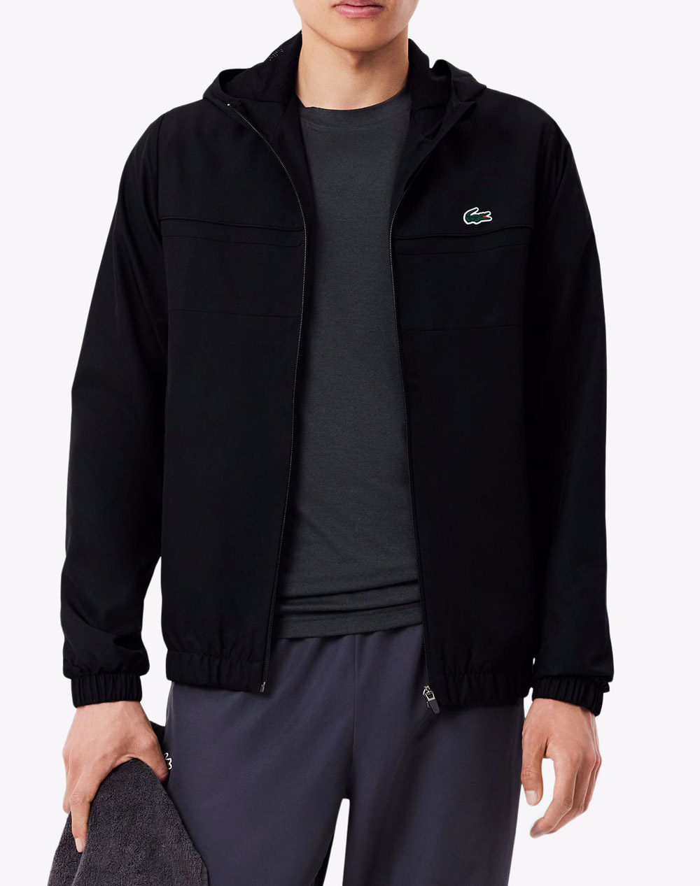 Lacoste Μπουφαν Ανδρας Ρουχα Πανωφορια Μπουφαν Black Συνθετικο 3Bh3466 8Vm - Koolfly