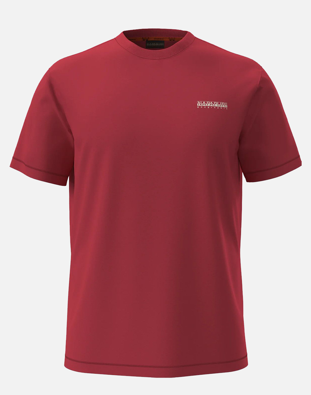 Napapijri E Small Box Ss Ανδρας Ρουχα Μπλουζες T Shirt Bordeux Βαμβακι Np0A88Tr Npraq