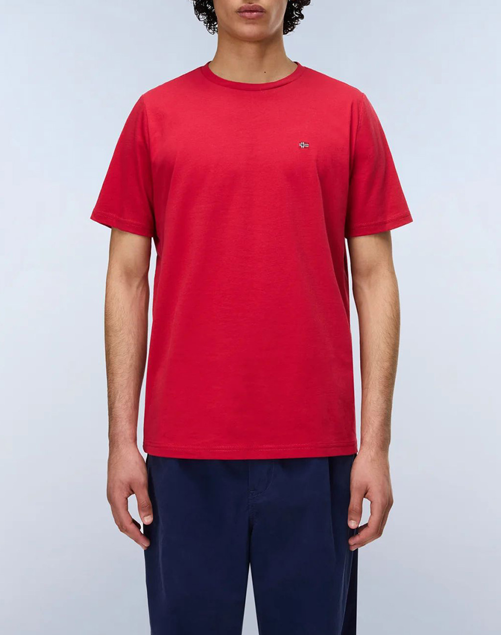 Napapijri Salis Ss Sum Ανδρας Ρουχα Μπλουζες T Shirt Red Βαμβακι Np0A4H8D Npraq