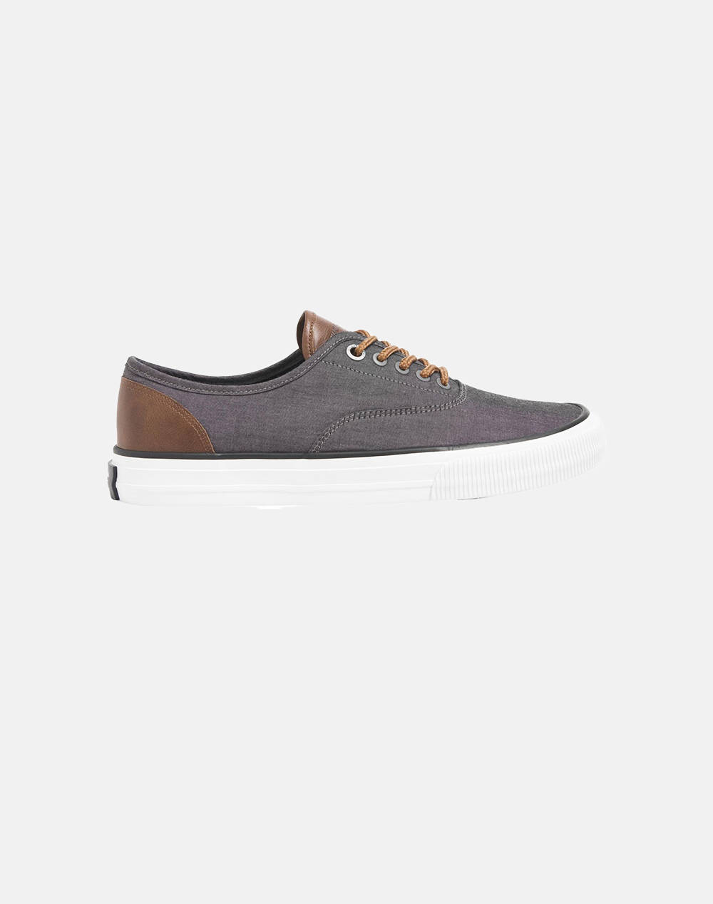 Jack&Jones Jfwcurtis Casual Canvas Noos Men Footwear Sneakers Gray Leather,Fabric 12229023 Grey Male Sneakers
