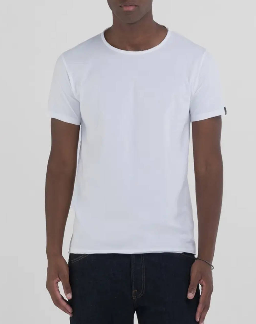 Replay Maco Men Clothes T Shirts & Sweatshirts T Shirts White Cotton M3590A.000.2660 001 Male T-Shirts