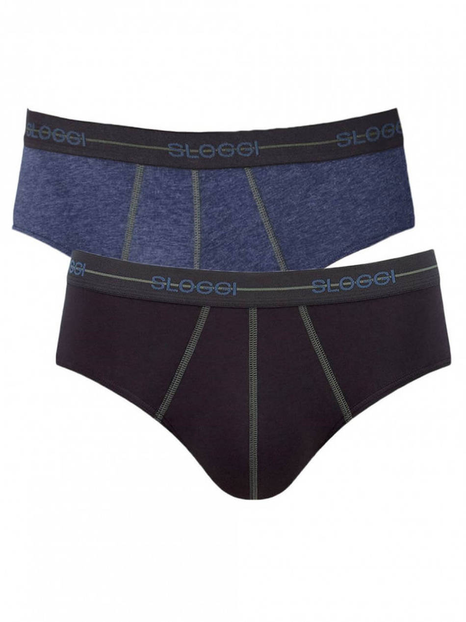 Sloggi Sloggi Men Start Midi C2P Box Men Underwear Briefs Briefs Mixed Cotton,Elastic 10206949 V004 Male Briefs