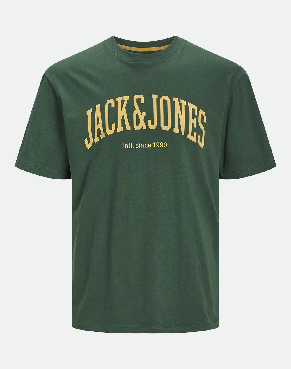 Jack&Jones Jjejosh Tee Crew Neck Noos Jnr Kids Boy Clothes T Shirts Green Cotton 12237441 Dark Green Male T-Shirts Green