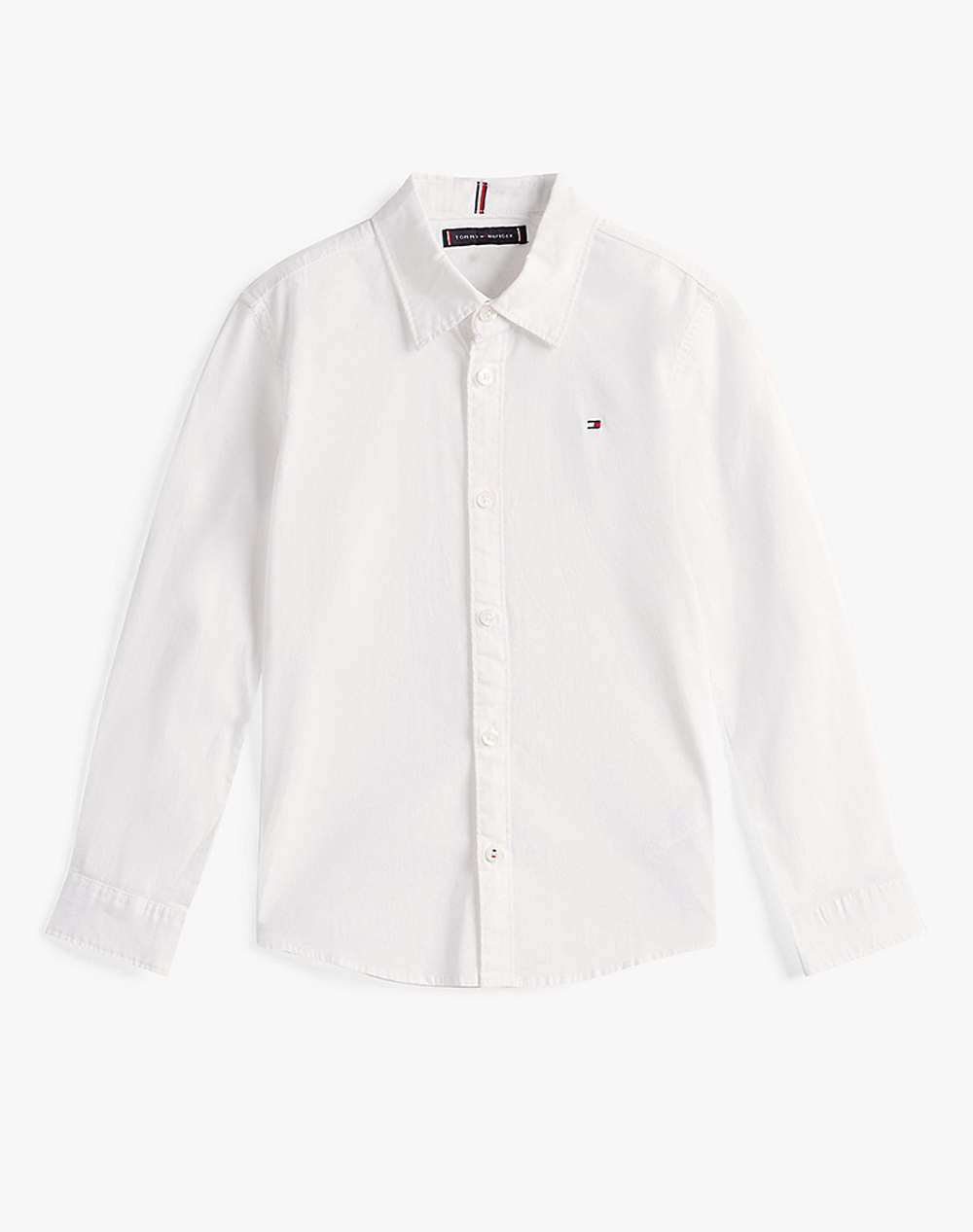 Tommy Hilfiger Solid Stretch Poplin Shirt L/S Παιδι Αγορι Ρουχα Πουκαμισα White Βαμβακι,Με Ελασταν Kb0kb06965 8Y 16Y Ybr - Koolfly
