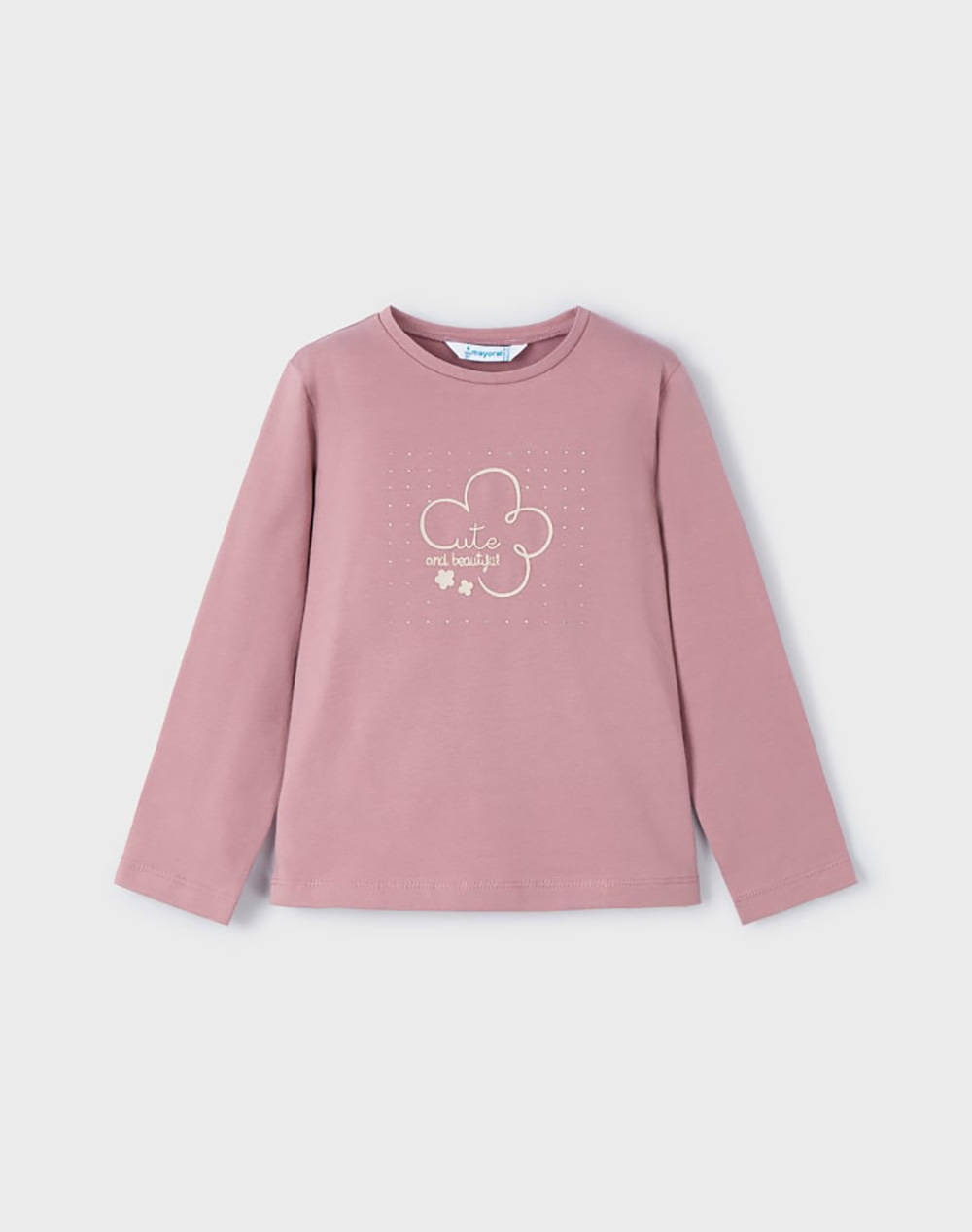 Mayoral Basic Long Sleeve Shirt Kids Girl Clothes Baby Pink Cotton,Elastic 00178 53 Female Baby
