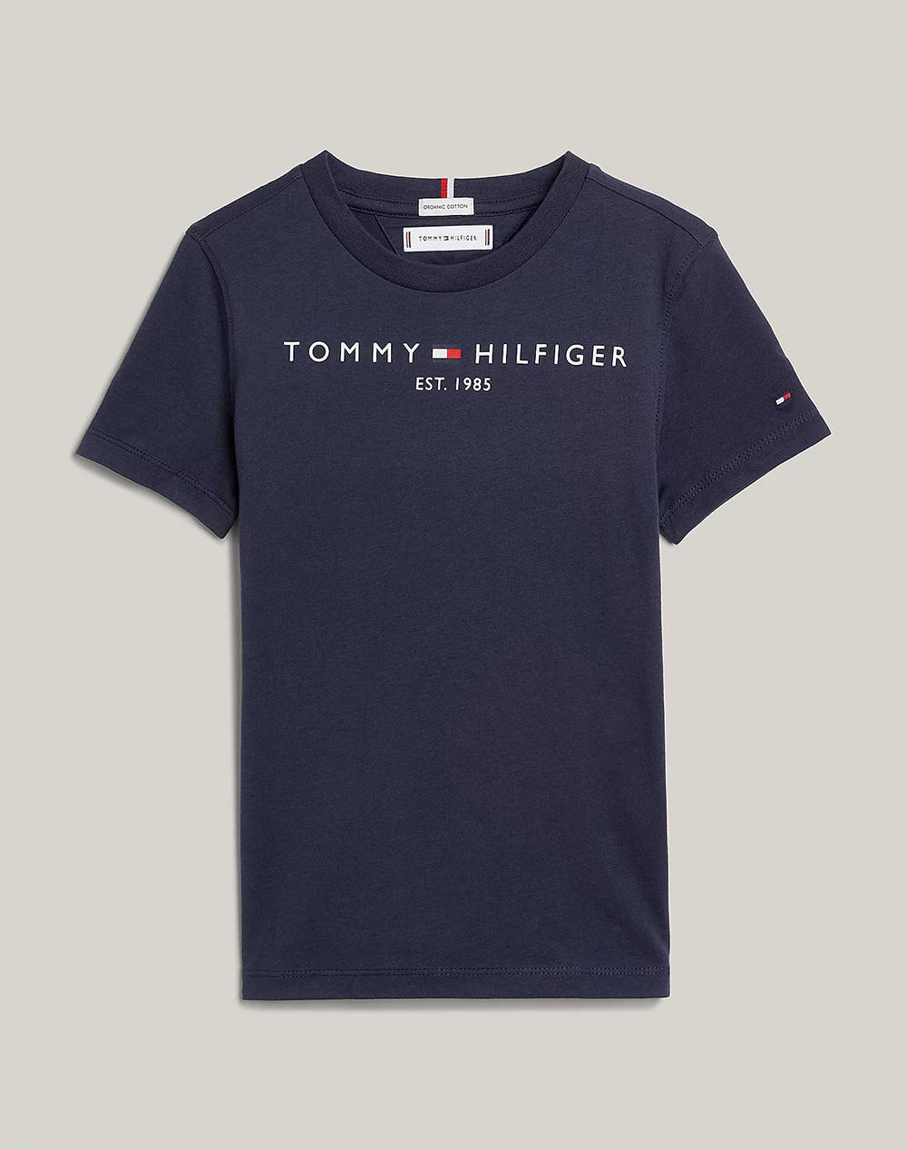 Tommy Hilfiger Essential Tee S/S Kids Boy Clothes T Shirts Darkblue Cotton Ks0Ks00210 2Y 7Y C87 Unisex T-Shirts Blue