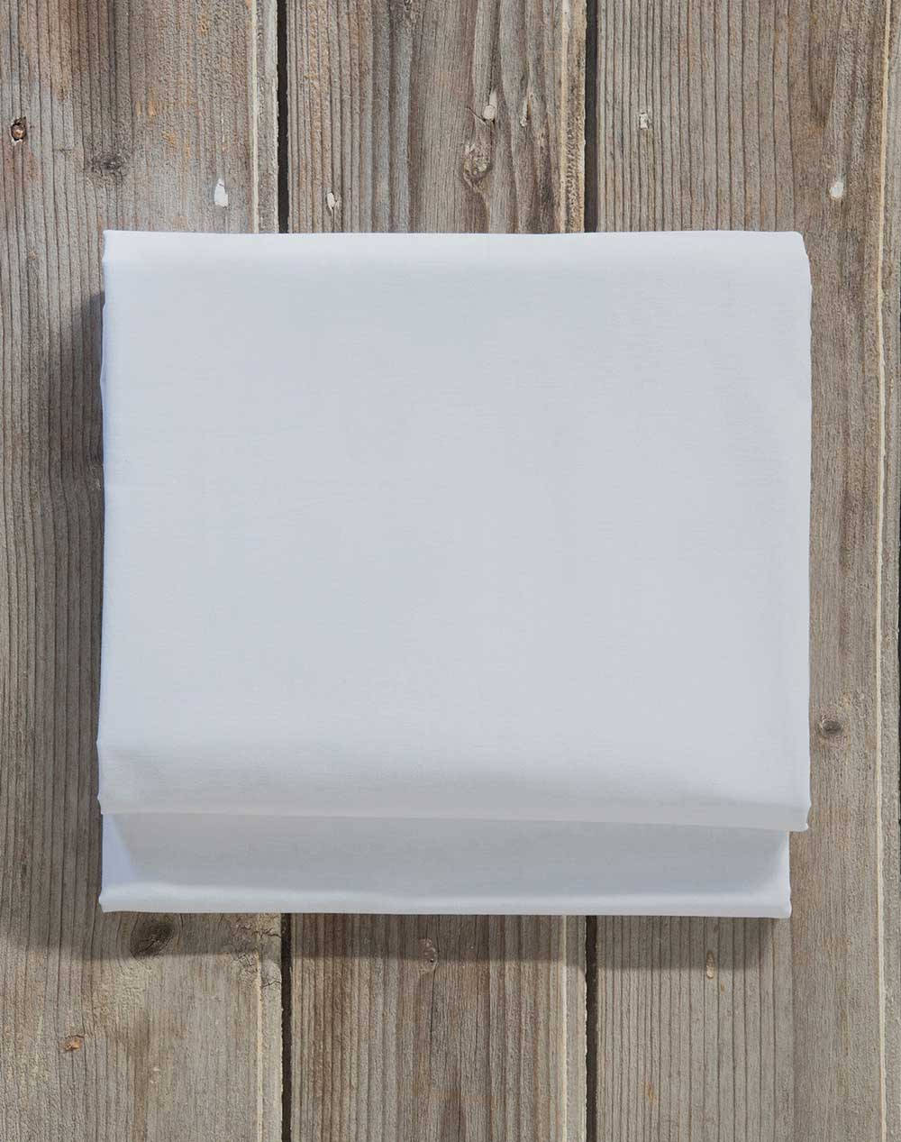Nima King Size Sheet Unicolors White 240X260Cm. Home Bedroom Sheets One Color Cotton N19940 Sheets