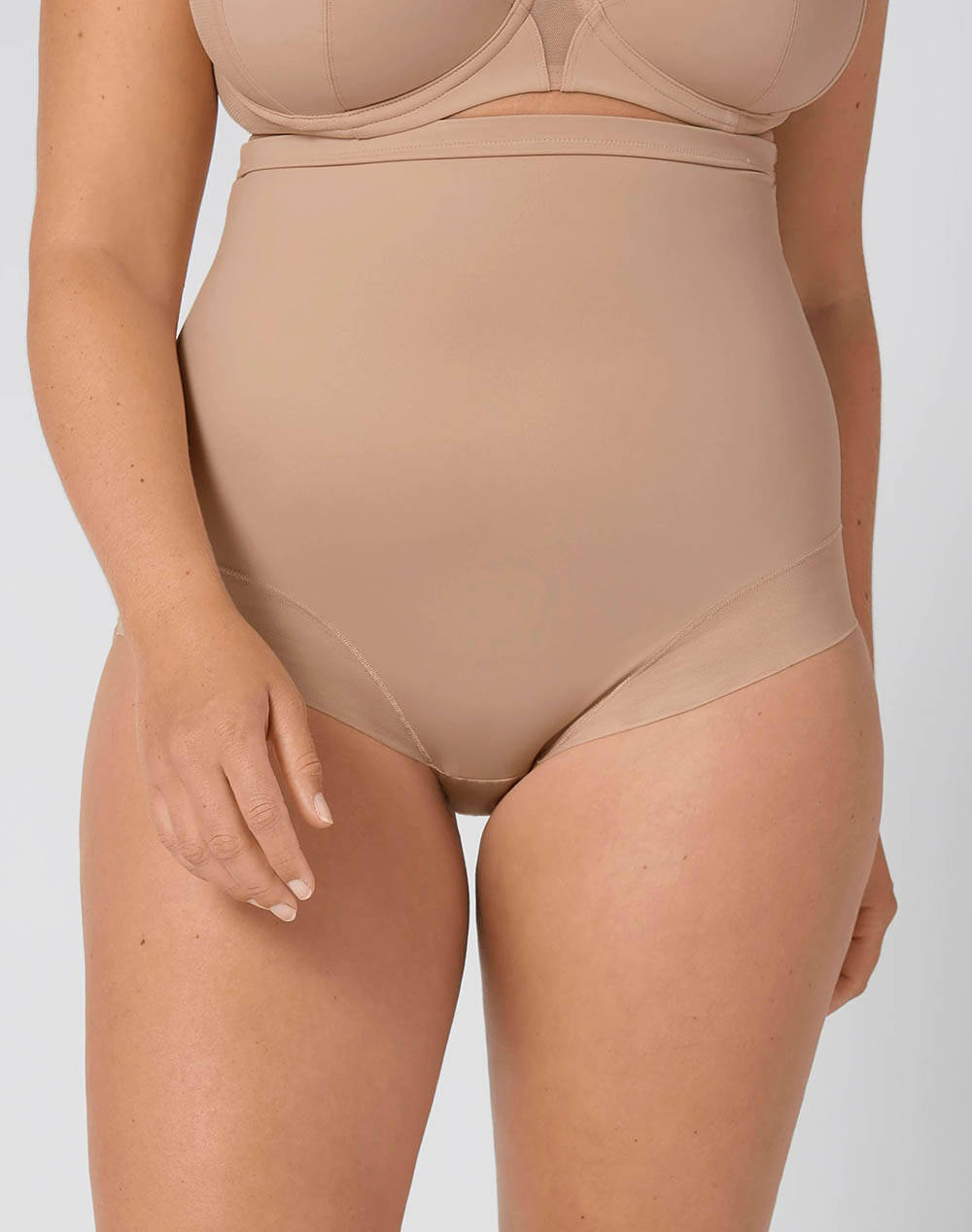 Triumph True Shape Sensation Super Hw Panty Women Umderwear Shapewear Biege Elastic,Synthetic 10162216 6106 Female Shapewear Biege