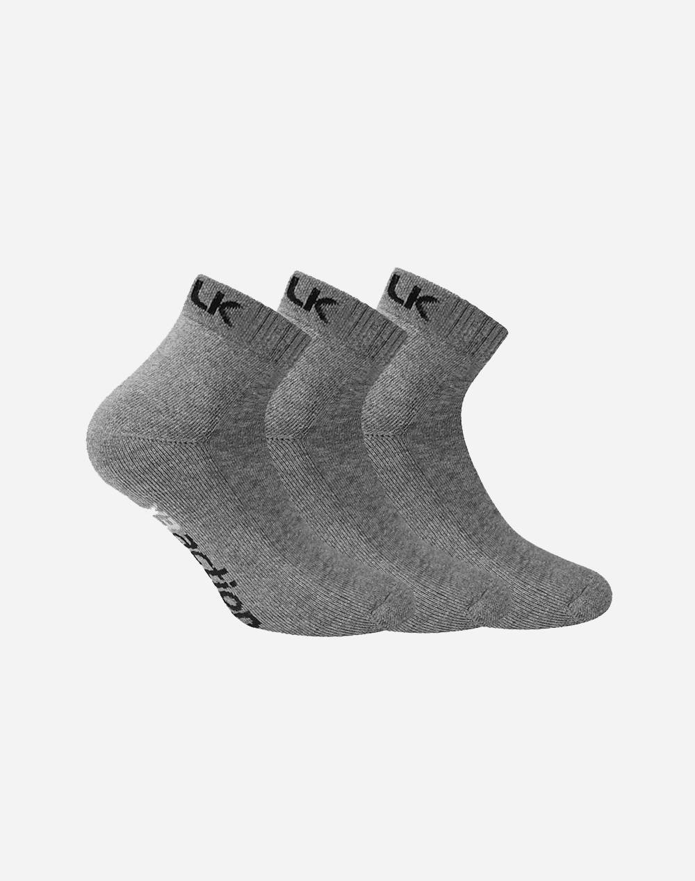 Walk Women Cotton Sports Socks Semisters Pack 3 Pair Women Sportswear Sports Accessories Socks Gray Cotton,Elastic,Synthetic V53 494949 Female Socks
