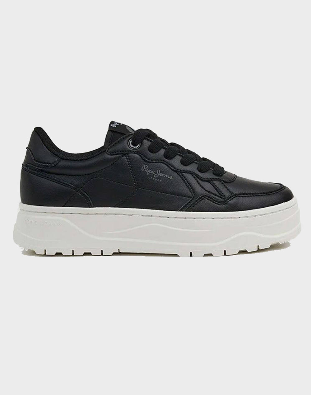 Pepe Jeans Kore Britt W Παπουτσι Γυναικειο Γυναικα Παπουτσια Sneakers Black Δερμα Pls31389 999 - Koolfly