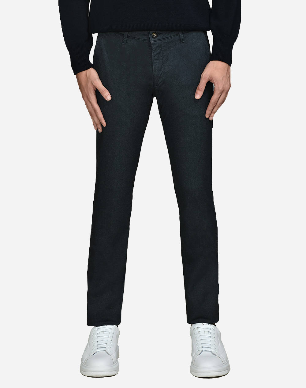 Four Ten Παντελονι Ανδρας Ρουχα Παντελονια Chinos Darkblue Βαμβακιβισκοζμε Ελαστανσυνθετικο T910.222060 00011