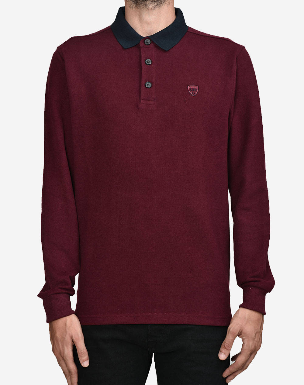 Lexton Top Polo Men Clothes T Shirts & Sweatshirts Polo Redwine Synthetic 13.30.Tommy Solid Wine Male Polo