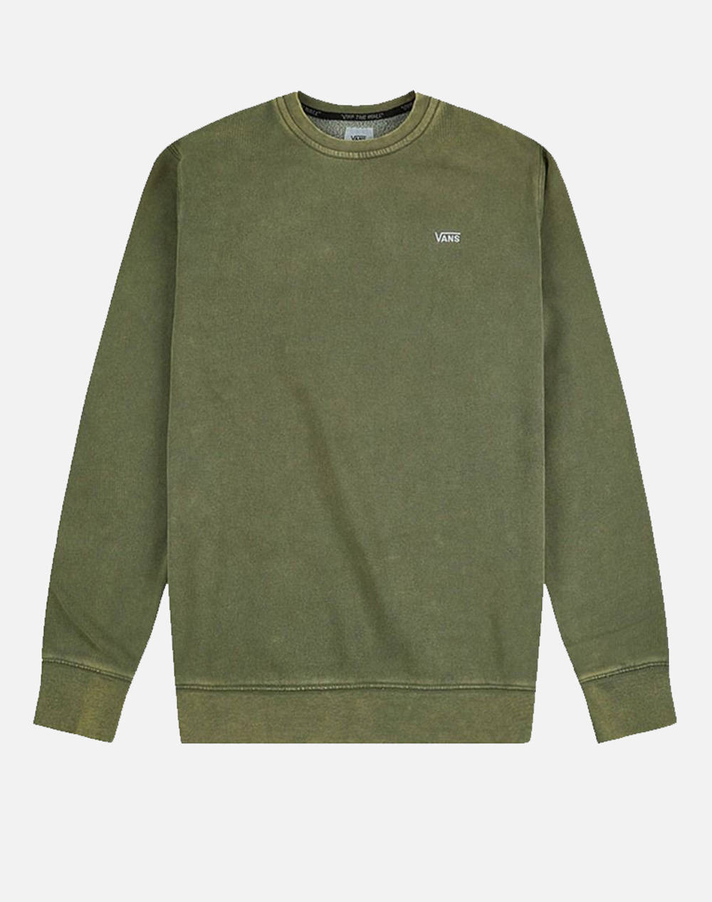 Vans Comfycush Wash Sweatshirt Men Clothes T Shirts & Sweatshirts Sweatshirts Armygreen Cotton,Synthetic Vn00062Tyqw1 Vnyqw Male Sweatshirts Green