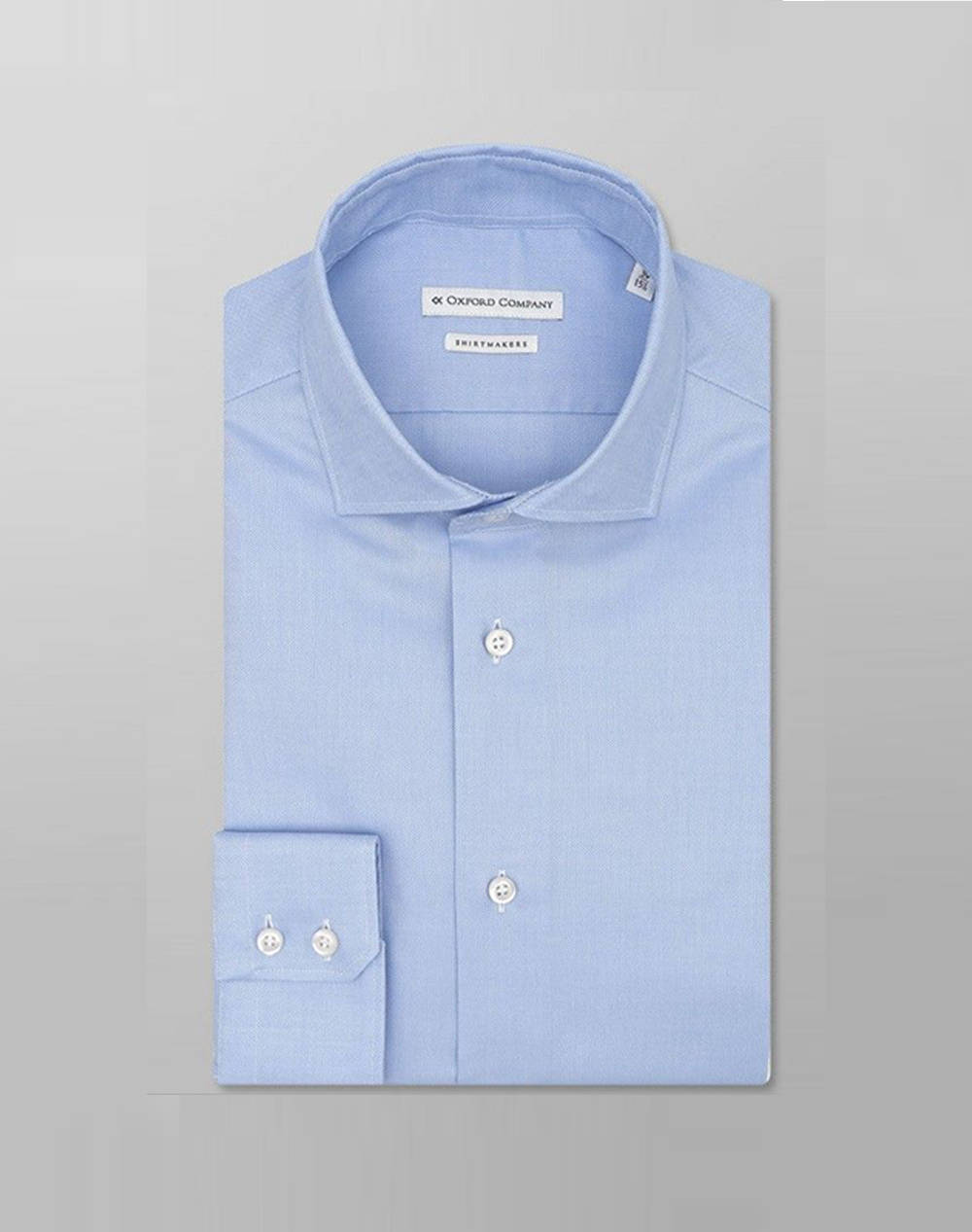 Oxford Roxy Slim Fit Shirt Men Clothes Shirts Ciel Cotton Z117Nrn21.02 02 Male Shirts