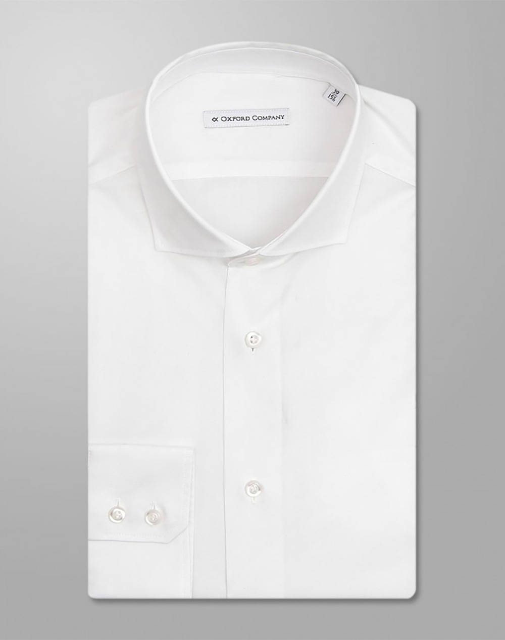 Oxford Company Roxy Slim Fit Shirt Men Clothes Shirts White Cotton M111Nre21.01 01 Male Shirts