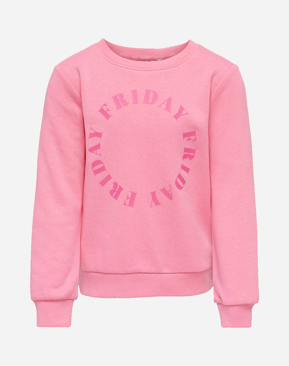 Only Kogweekday Reg L/S Circle Box Swt Kids Girl Clothes Shirts Pink Cotton,Synthetic 15275513 Morning Glory Female Shirts