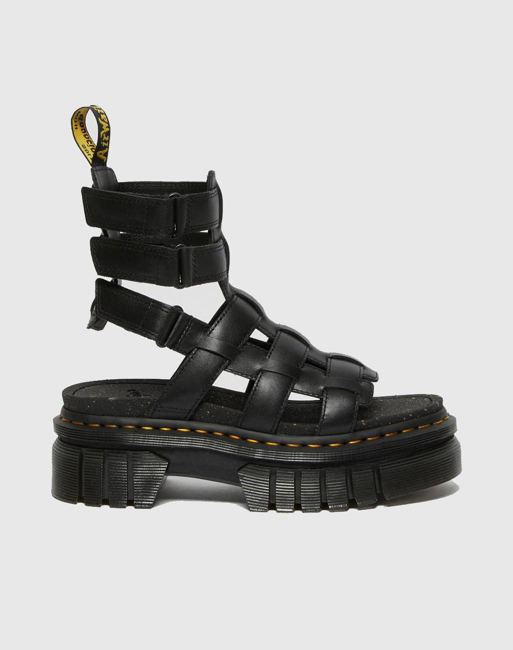 Dr.Martens Ricki Gladiator Nappa Lux Γυναικα Παπουτσια Πεδιλα Black Δερμα 27402001 0071