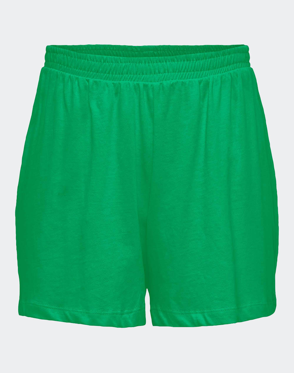Only Onlmay High Waist Shorts Box Jrs Women Clothes Shorts/Bermudas Shorts Green Cotton 15252605 Kelly Green Female Shorts Green