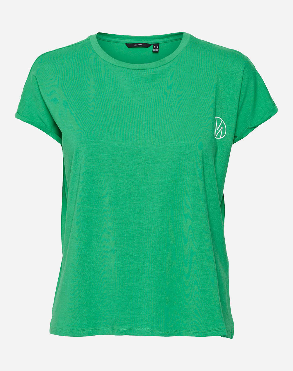Vero Moda Vmcaisaava Top Box Jrs Women Clothes Tops T Shirts Green Cotton,Elastic 10289522 Bright Green Female T-Shirts Green