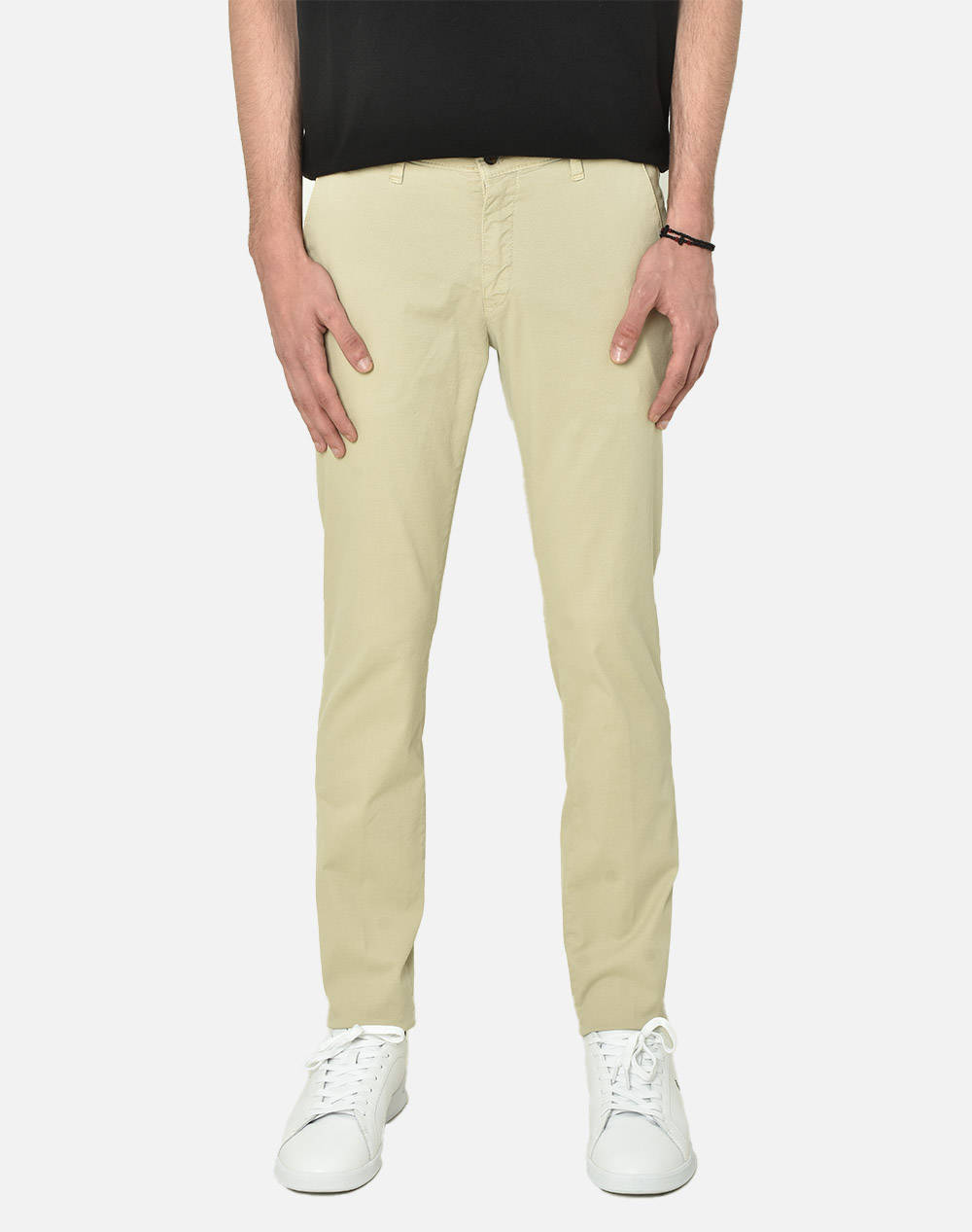 Four Ten Chino Ανδρας Ρουχα Παντελονια Chinos Biege Βαμβακιμε Ελασταν T910123080 00023