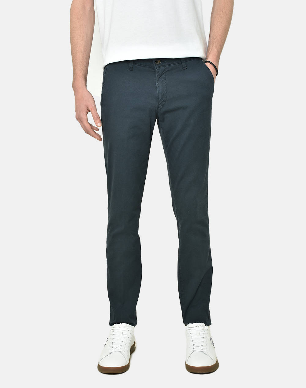 Four Ten Chino Ανδρας Ρουχα Παντελονια Chinos Navyblue Βαμβακιμε Ελασταν T910123080 00091