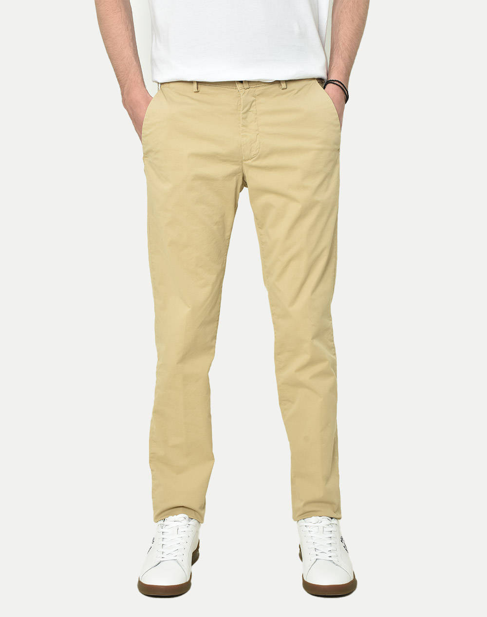 Four Ten Chino Ανδρας Ρουχα Παντελονια Chinos Biege Βαμβακιμε Ελασταν T926123049 00033