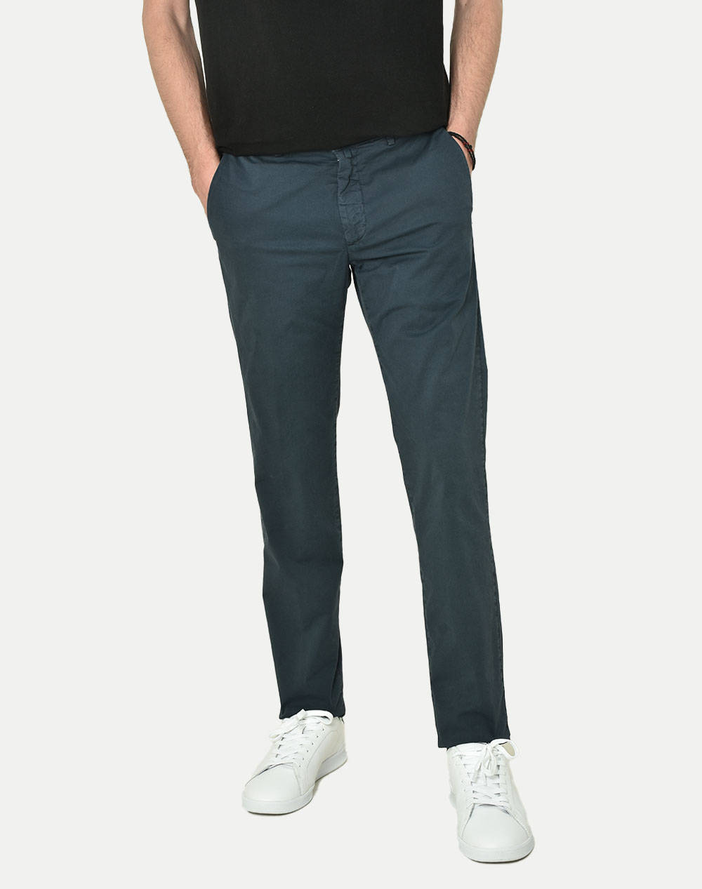 Four Ten Chino Ανδρας Ρουχα Παντελονια Chinos Navyblue Βαμβακιμε Ελασταν T926123049 00091