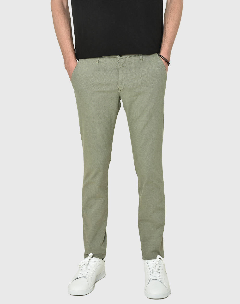 Four Ten Chino Pants Ανδρας Ρουχα Παντελονια Chinos Lightgreen Βαμβακιμε Ελασταν T910123055 00062