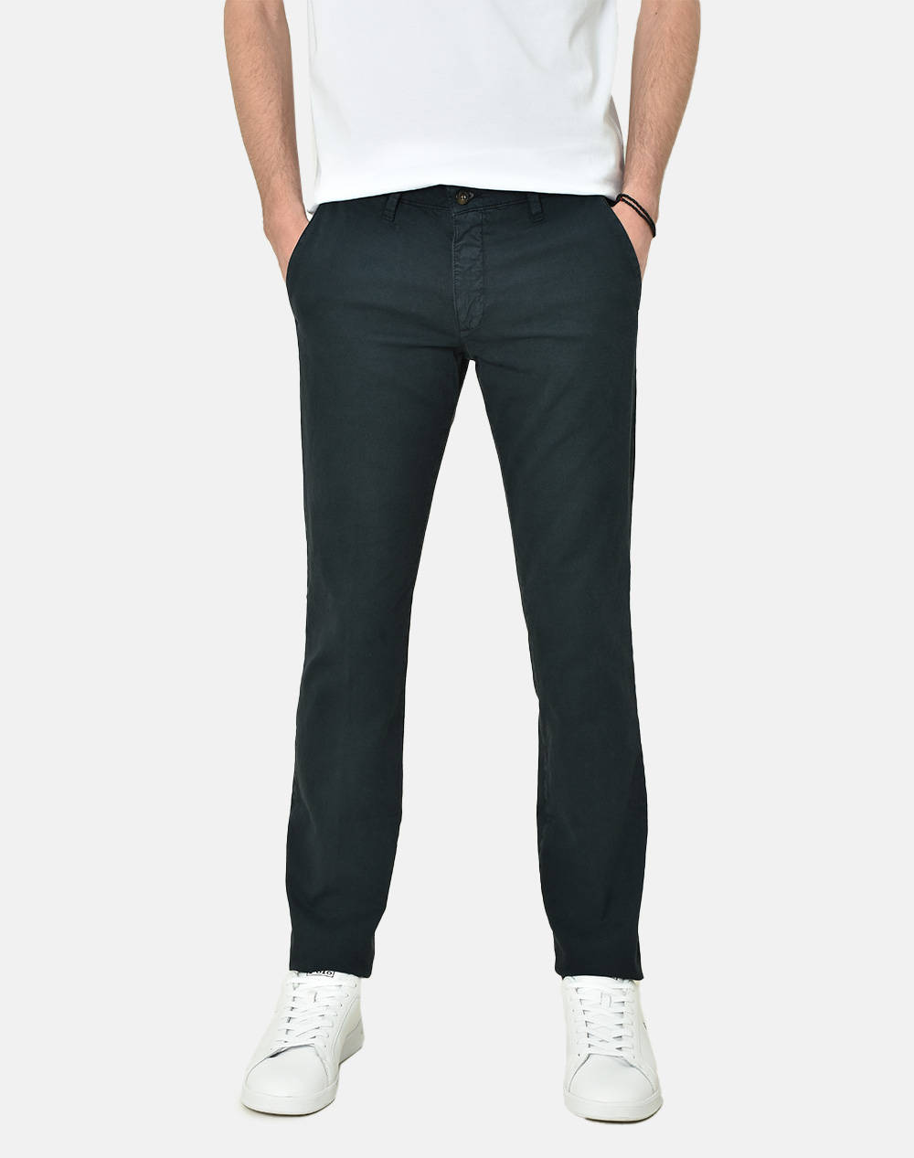 Four Ten Chino Ανδρας Ρουχα Παντελονια Chinos Darkblue Βαμβακιμε Ελασταν T910123190 00011