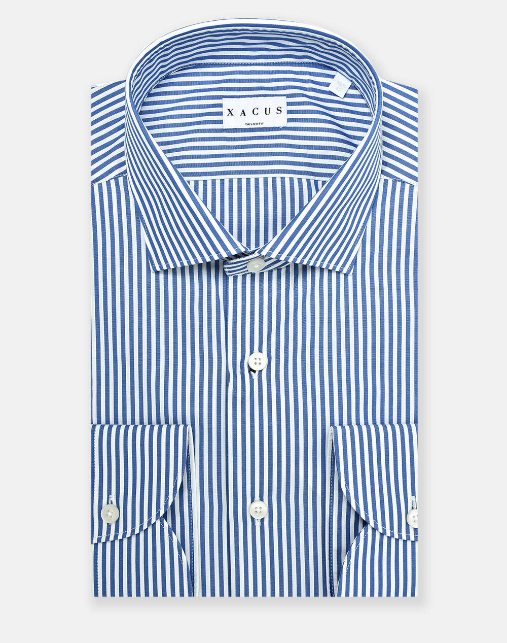 Xacus Shirt Ανδρας Ρουχα Πουκαμισα Blue Βαμβακι 558Ml11232 015