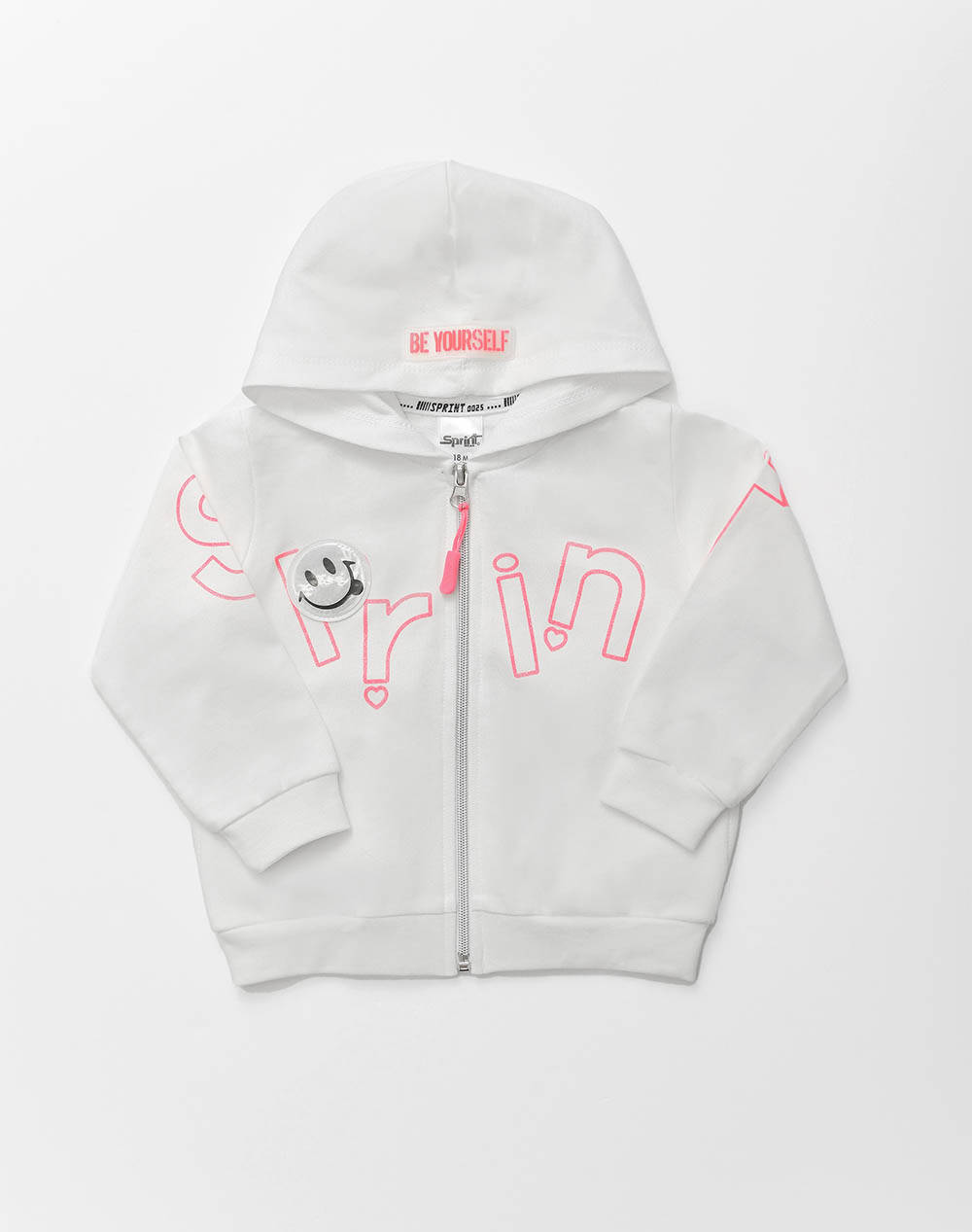 Sprint Jacket Baby Girl Kids Girl Clothes Cardigans White Cotton,Elastic 231 2054 S100 Female Cardigans