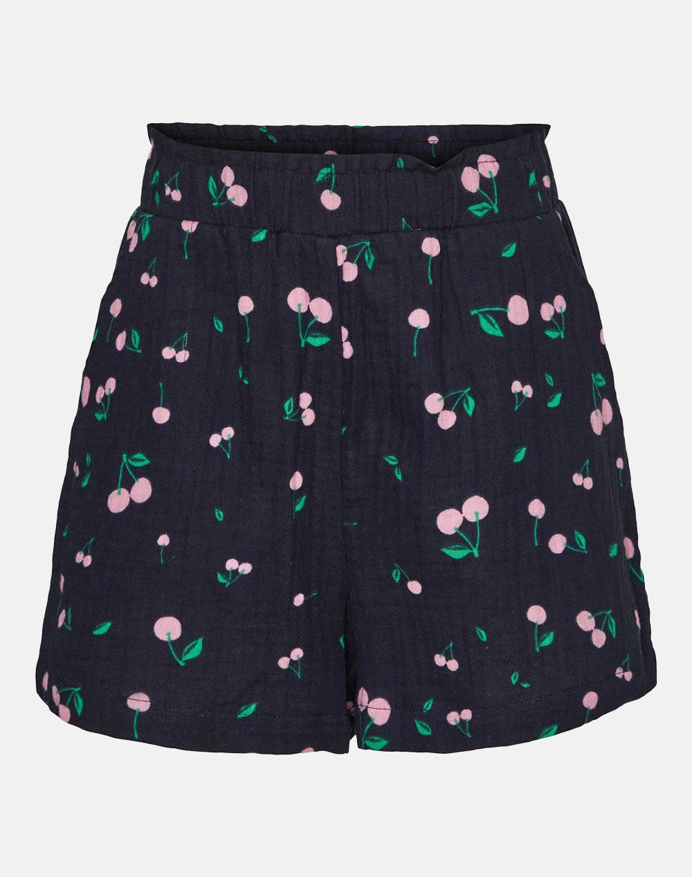 Vero Moda Vmnatali Nia Hw Shorts Wvn Girl Kids Girl Clothes Shorts/Bermudas Darkblue Cotton 10284621 Navy Blazer Female Shorts/Bermudas Blue