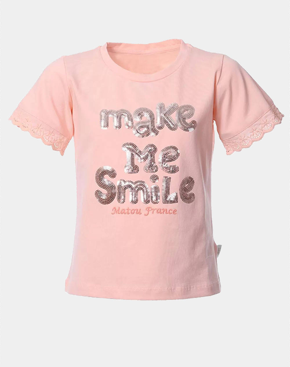 Matou Shirt Kids Girl Kids Girl Clothes Shirts Lightorange Cotton,Elastic 1S23 Mfa2420 8 16 Peach Female Shirts