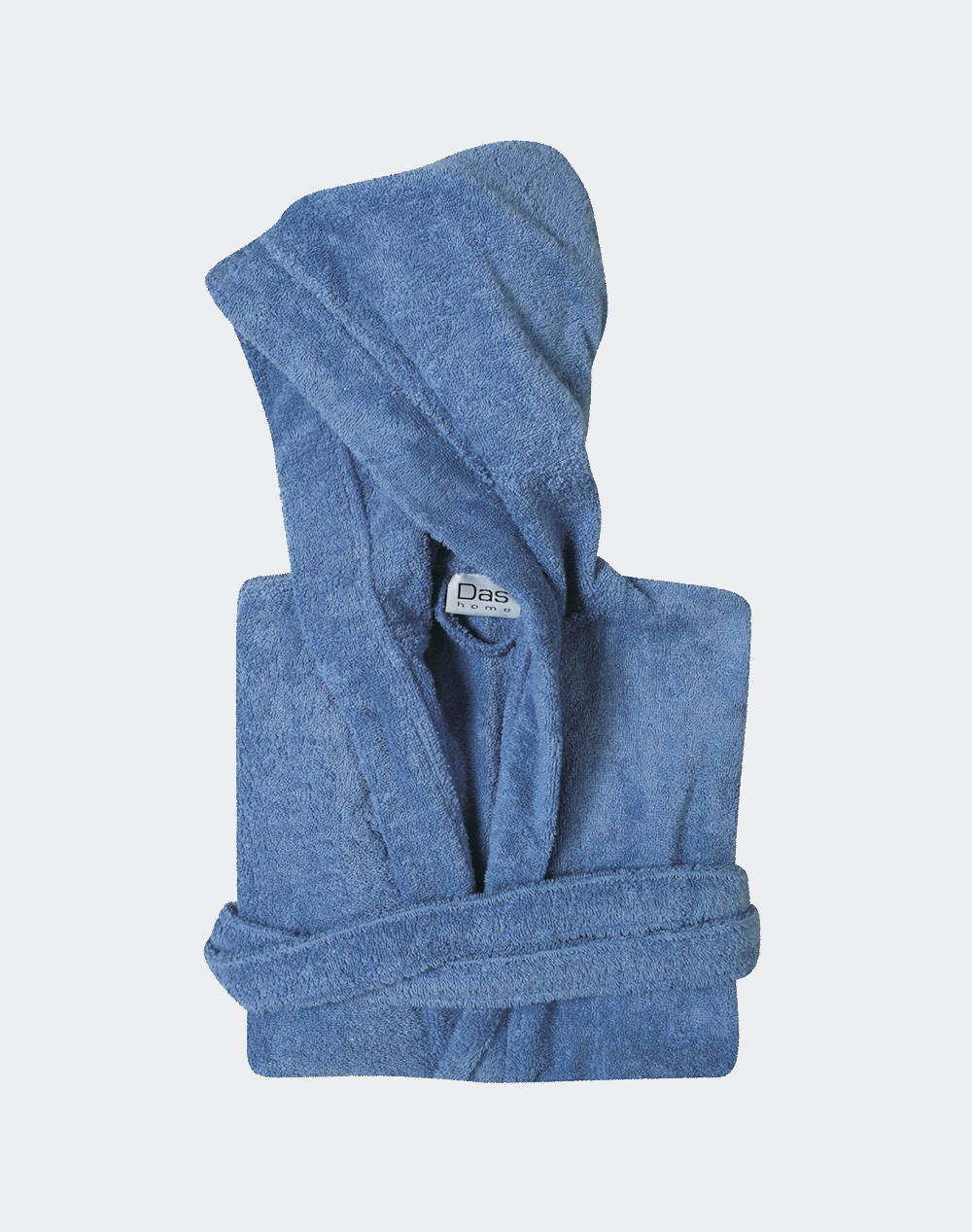 Das 1450 Bathrobe No.14 Blue Casual Home Bathroom Bathrobes One Color Cotton 460181401450 Bathrobes