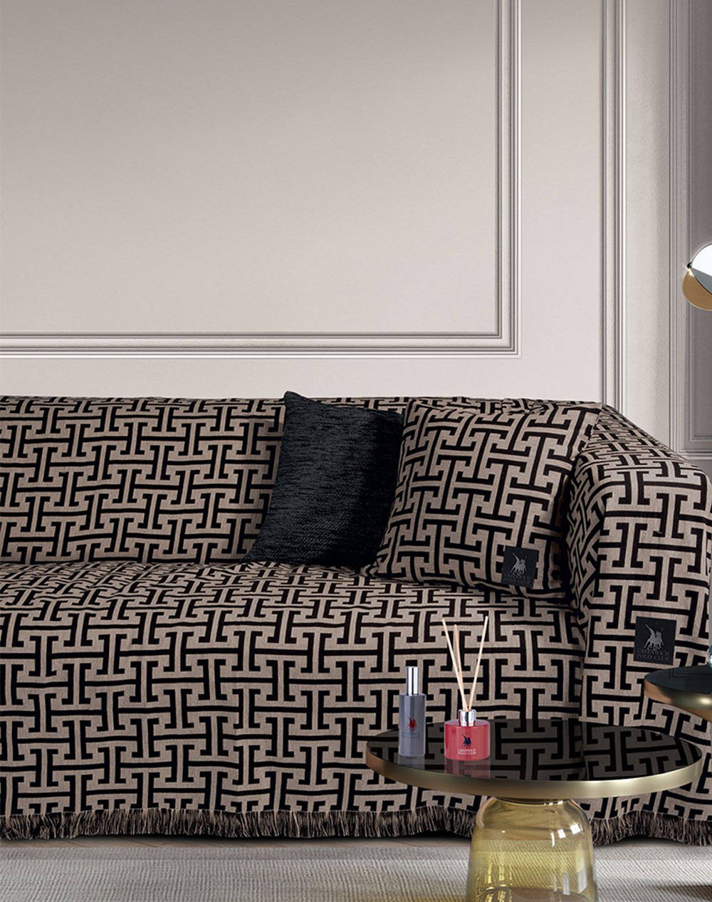 Das 3902 Throw Greenwich Polo Club (Dimensions: 180X250Cm) Home Homeware Blanket Covers One Color Cotton,Synthetic 206182503902 Blanket Covers