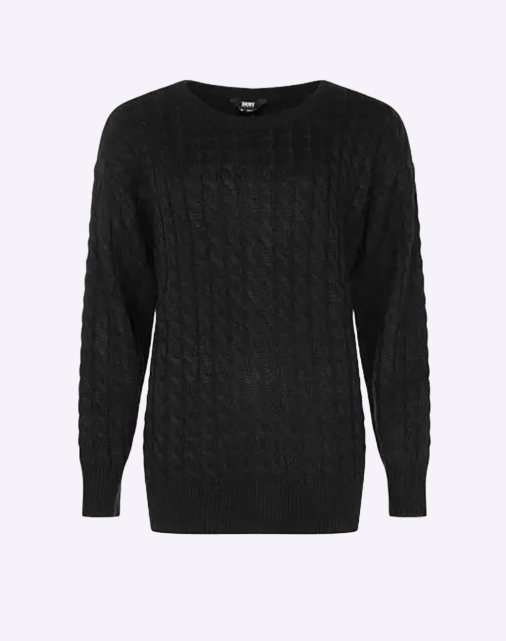 Dkny Dp3T9512 Dkny Sweater Women Clothes Tops Knits Black Woolen Mixture Dp3T9512 0071 Female Knits Black